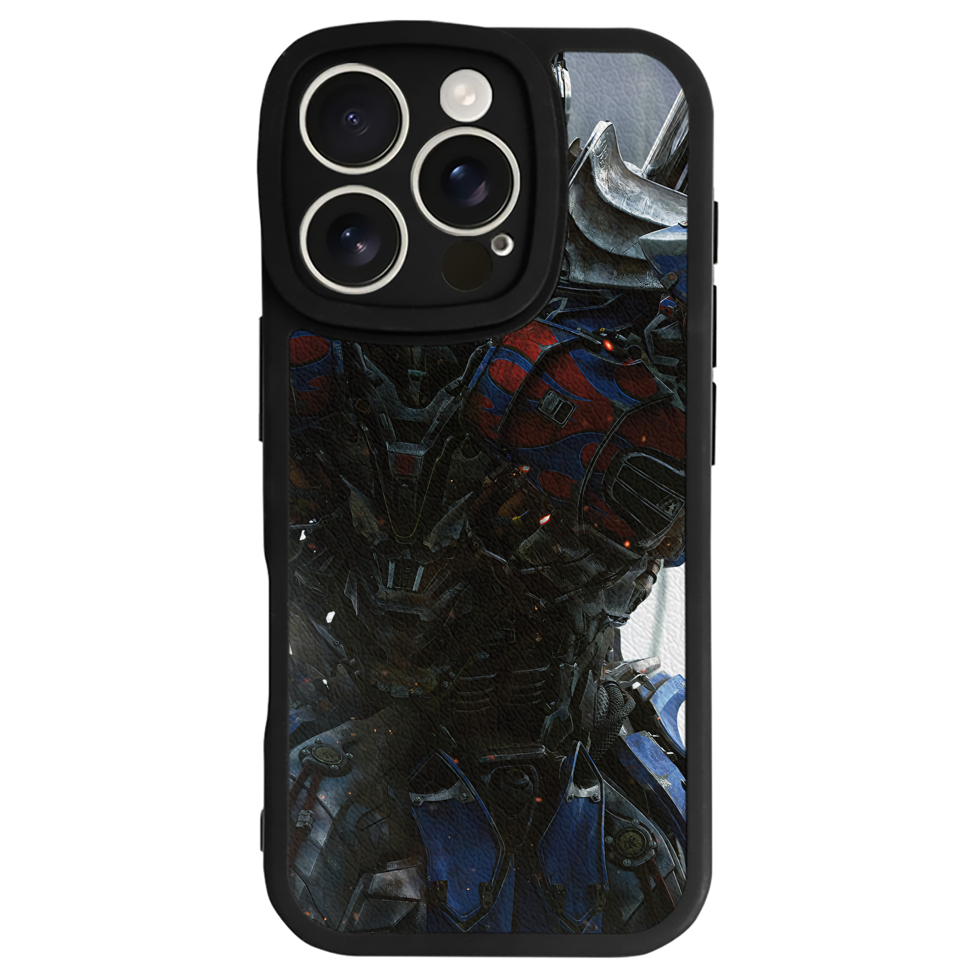 （画像用） Transformers トランスフォーマー 【iPhone 16シリーズ対応】シリコンスマホケース（レザー調） 材質：シリコン